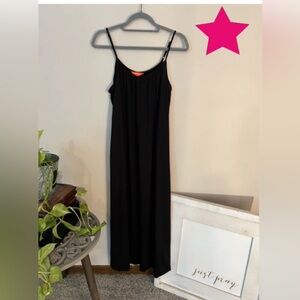 NWT Long black spaghetti strap maxi dress